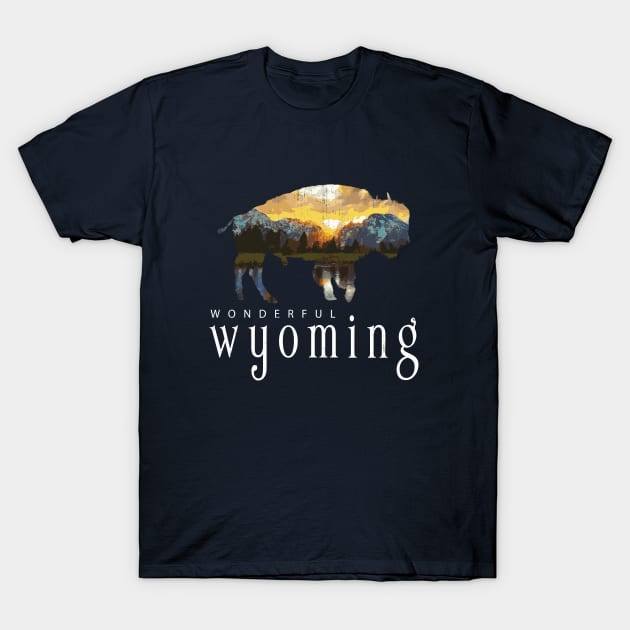 Wonderful Wyoming - Yellowstone T-Shirt by wearwyoming